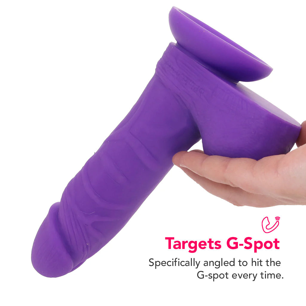 PinkCherry 7 Inch Purple Silicone Ballsy Dildo Dildo Sex Toys > Realistic Dildos - Tophatter Daily Deals