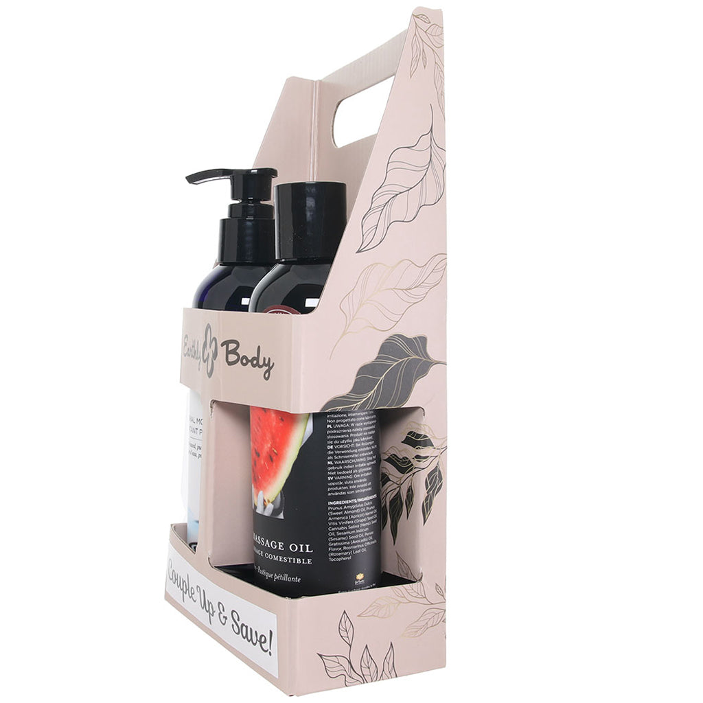 Hemp Seed Better Together Set in Juicy Watermelon - Tophatter's Adult Sex Toys Online Lubes and Lotions > Flavored Sex Lubes - Tophatter Daily Deals