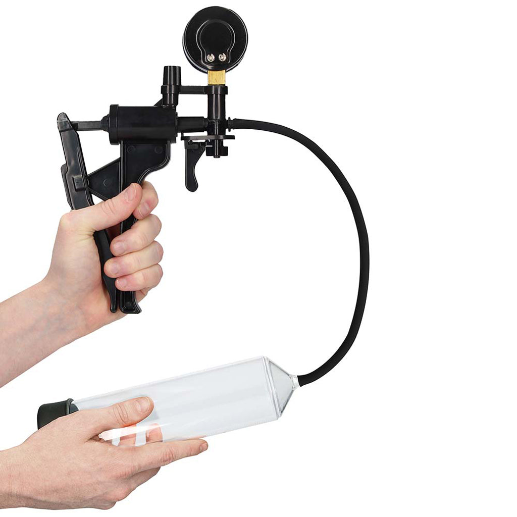 Pumped Elite Beginner Pump with PSI Gauge in Clear Male Enhancement > Penis Pumps - Tophatter Daily Deals