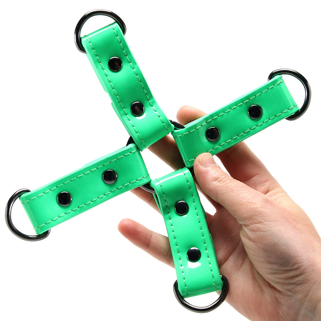 Electra Play Things Hog Tie in Neon Green - Tophatter's Adult Products Bondage and Fetish > Restraints - Tophatter Daily Deals