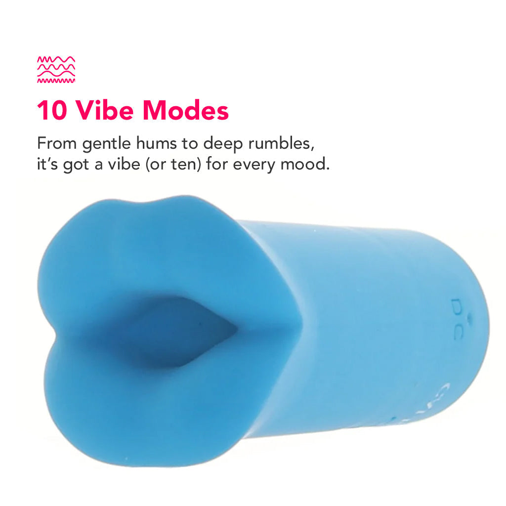 Kyst Lips Mini Vibe in Blue - Tophatter's Vibrator Deals Online Vibrators > Clitoral Stimulators - Tophatter Daily Deals