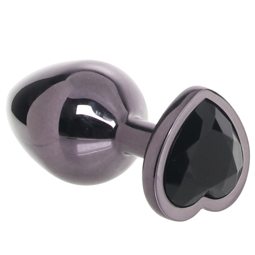 Jewel Black Diamond Heart Plug in Large - Tophatter's Adult Sex Toys Online Anal Sex Toys > Butt Plugs - Tophatter Daily Deals