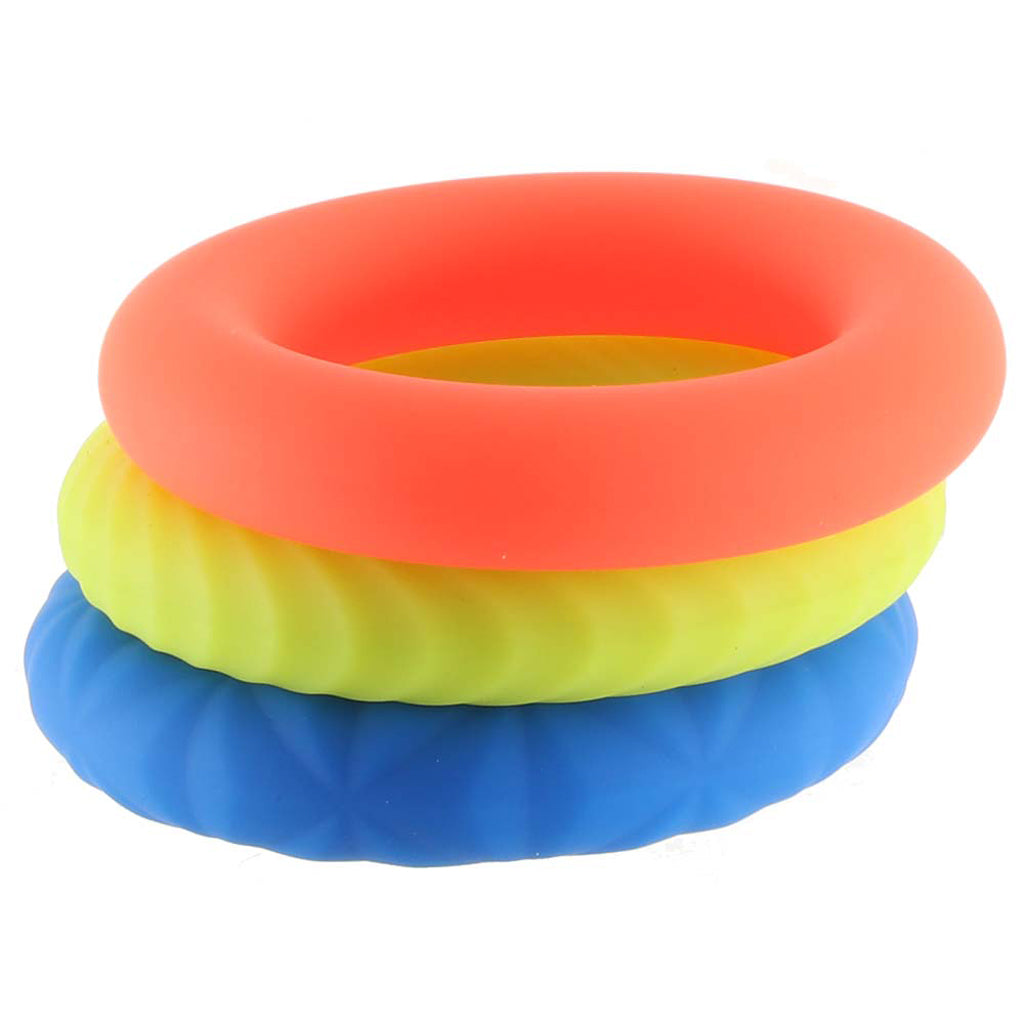Link Up Ultra-Soft Climax Cock Ring Set - Tophatter's Adult Products Cock Rings - Tophatter Daily Deals