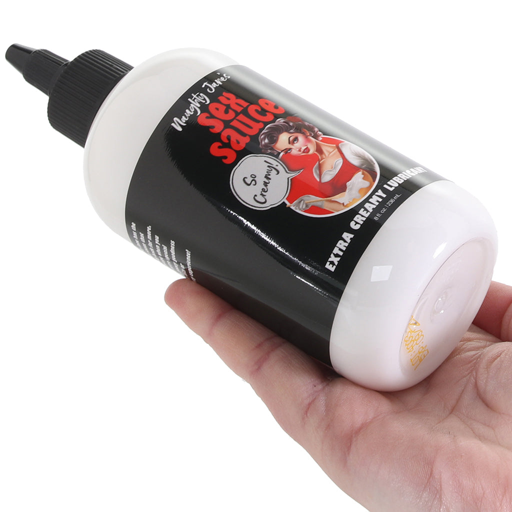 Naughty Jane's Sex Sauce Extra Creamy Lubricant in 8oz/236m - Tophatter's Adult Products Lubes and Lotions > Water Based Sex Lubes - Tophatter Daily Deals