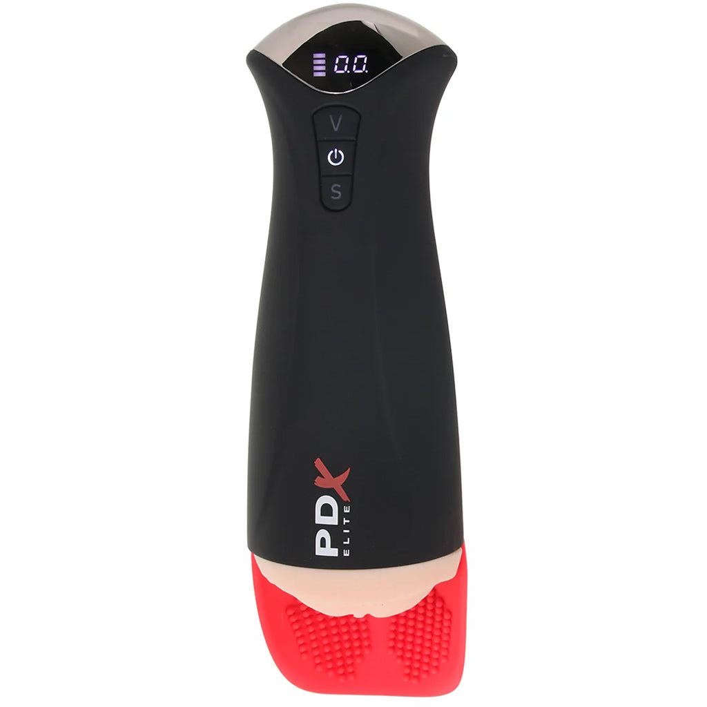 PDX Elite Fap-O-Matic Pro XL Suction Stroker in Light - Tophatter's Adult Sex Toys Online Male Masturbators > Auto Strokers - Tophatter Daily Deals