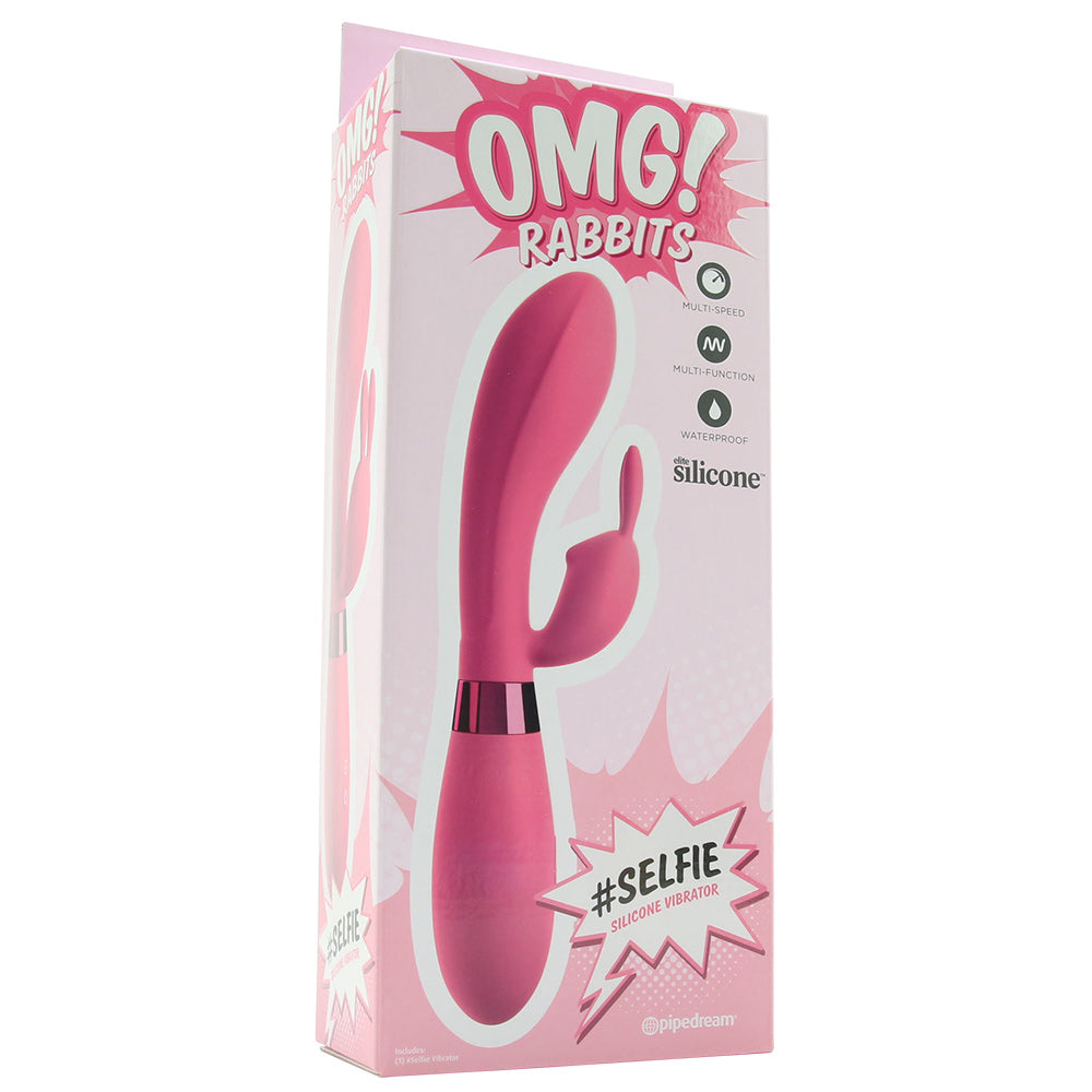 OMG! #SELFIE Silicone Rabbit Vibe in Pink - Wholesale Prices (Limited Deals)