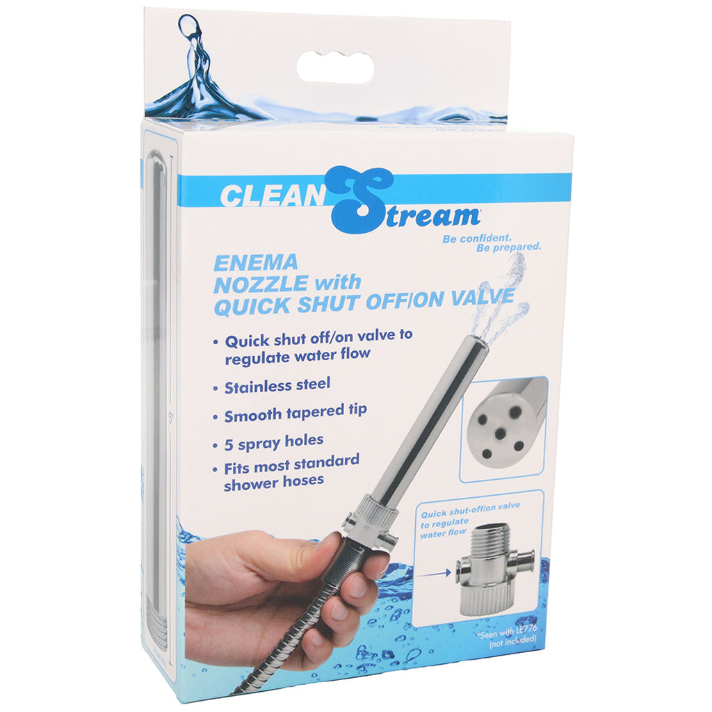 Clean Stream Enema Nozzle with Easy-Push Valve - Tophatter's Adult Products Anal Sex Toys > Douche and Enema - Tophatter Daily Deals