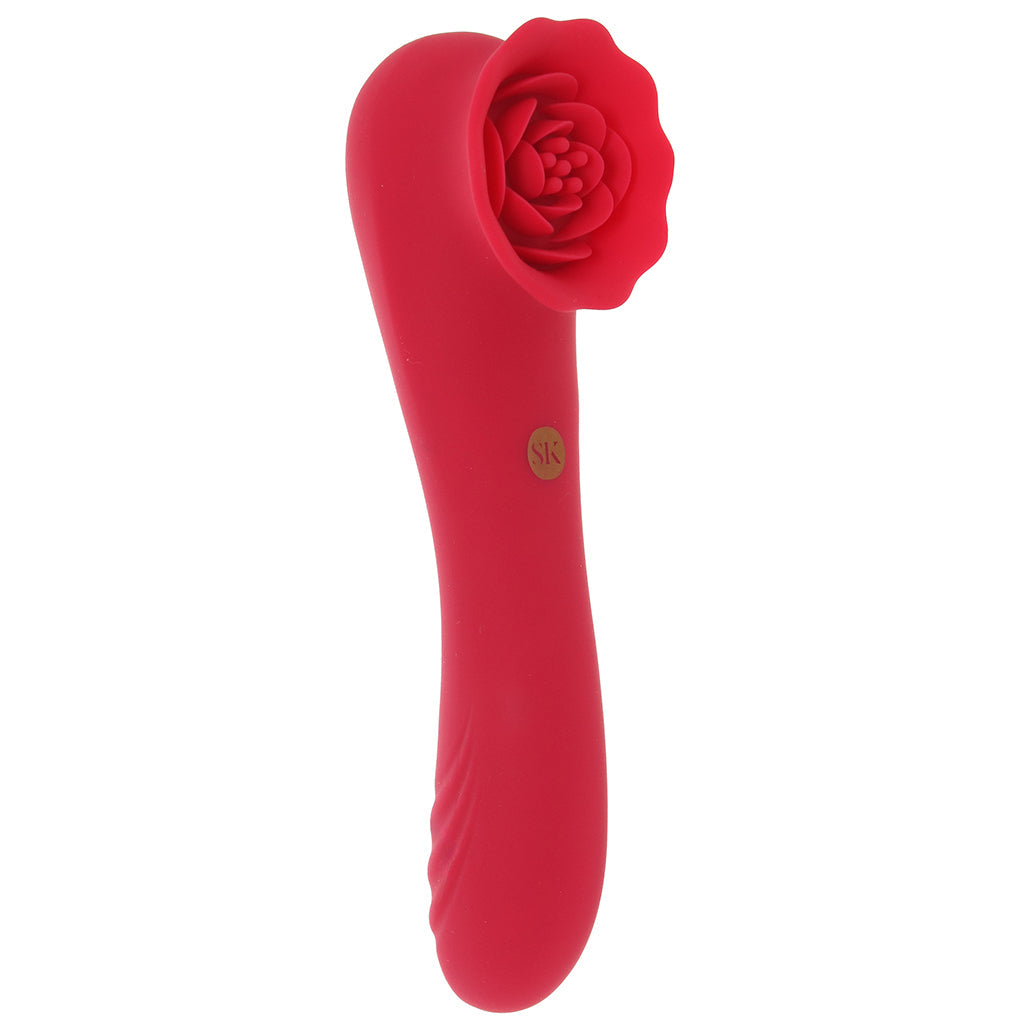 Secret Kisses Rose Quake Dual Ended Tapping Vibe Vibrators > G-Spot Vibrators - Tophatter Daily Deals