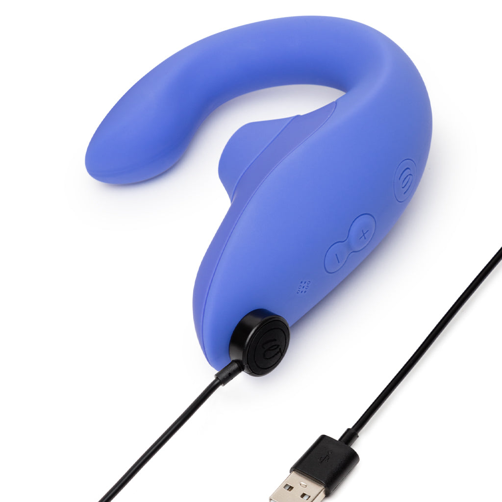 Womanizer Blend Dual Stimulator in Blue - Tophatter's Vibrator Deals Online Vibrators > G-Spot Vibrators - Tophatter Daily Deals