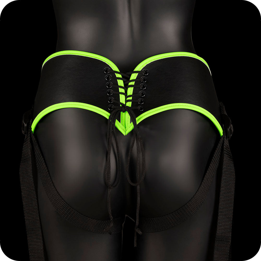 Ouch! Glow In The Dark Harness with Silicone Dildo Dildo Sex Toys > Strap-On and Harnesses - Tophatter Daily Deals