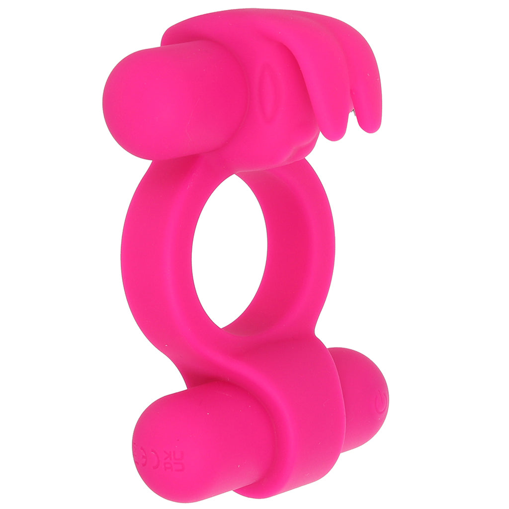 Rockin' Rabbit Dual Vibrating Ring - Tophatter's Adult Sex Toys Online Cock Rings - Tophatter Daily Deals