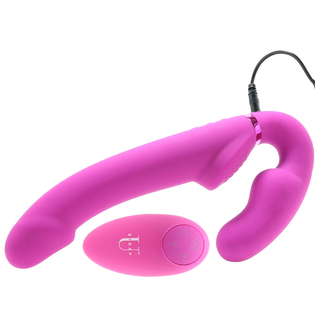 Evoke Vibrating Inflatable Strapless Strap-On - Tophatter's Adult Products Vibrators > Strap-On & Wearable - Tophatter Daily Deals