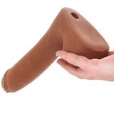 The Realistic 9 Inch Cock with Balls in Caramel - Tophatter's Adult Sex Toys Online Dildo Sex Toys > Realistic Dildos - Tophatter Daily Deals