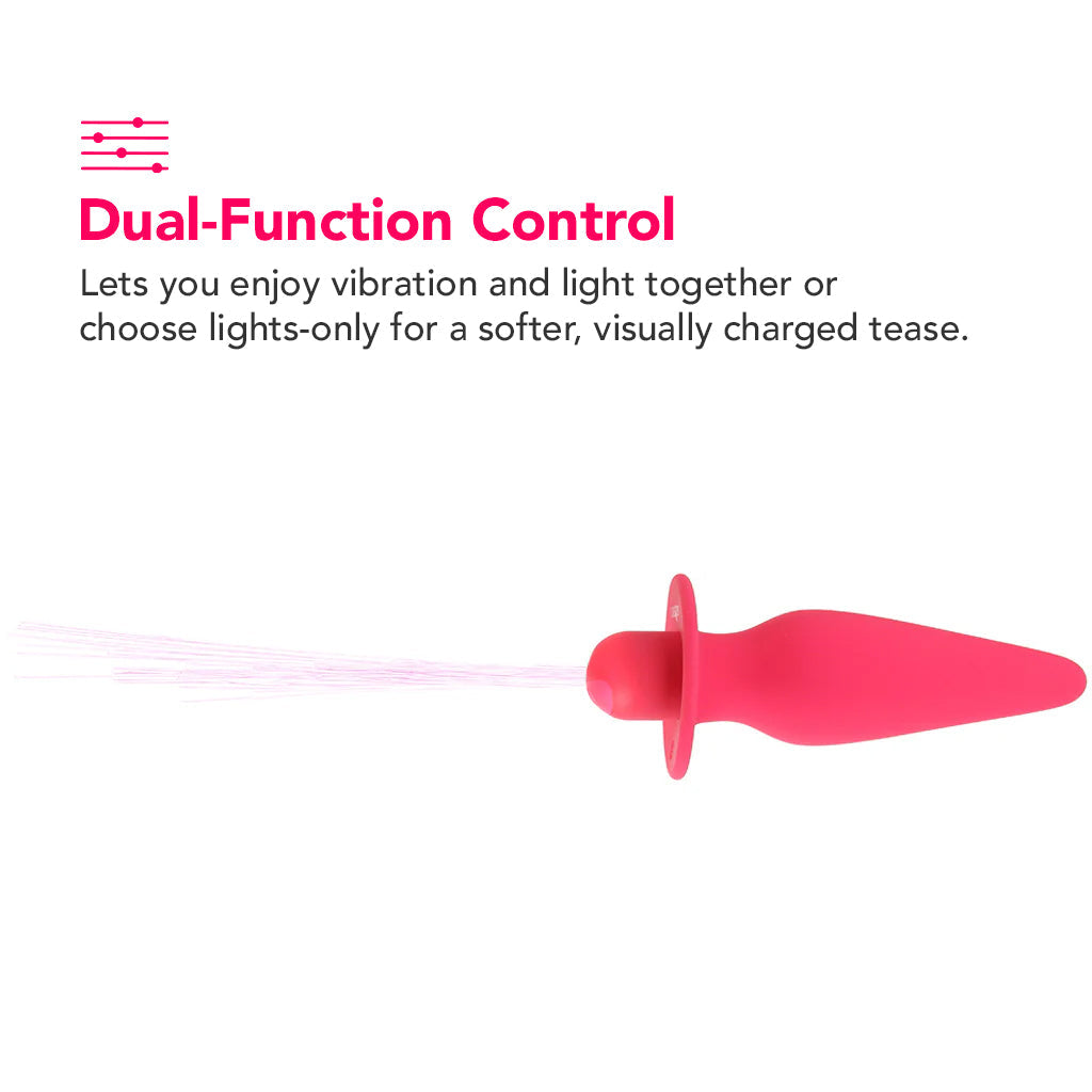 Southern Lights Vibrating Butt Plug in Pink Anal Sex Toys > Butt Plugs - Tophatter Daily Deals