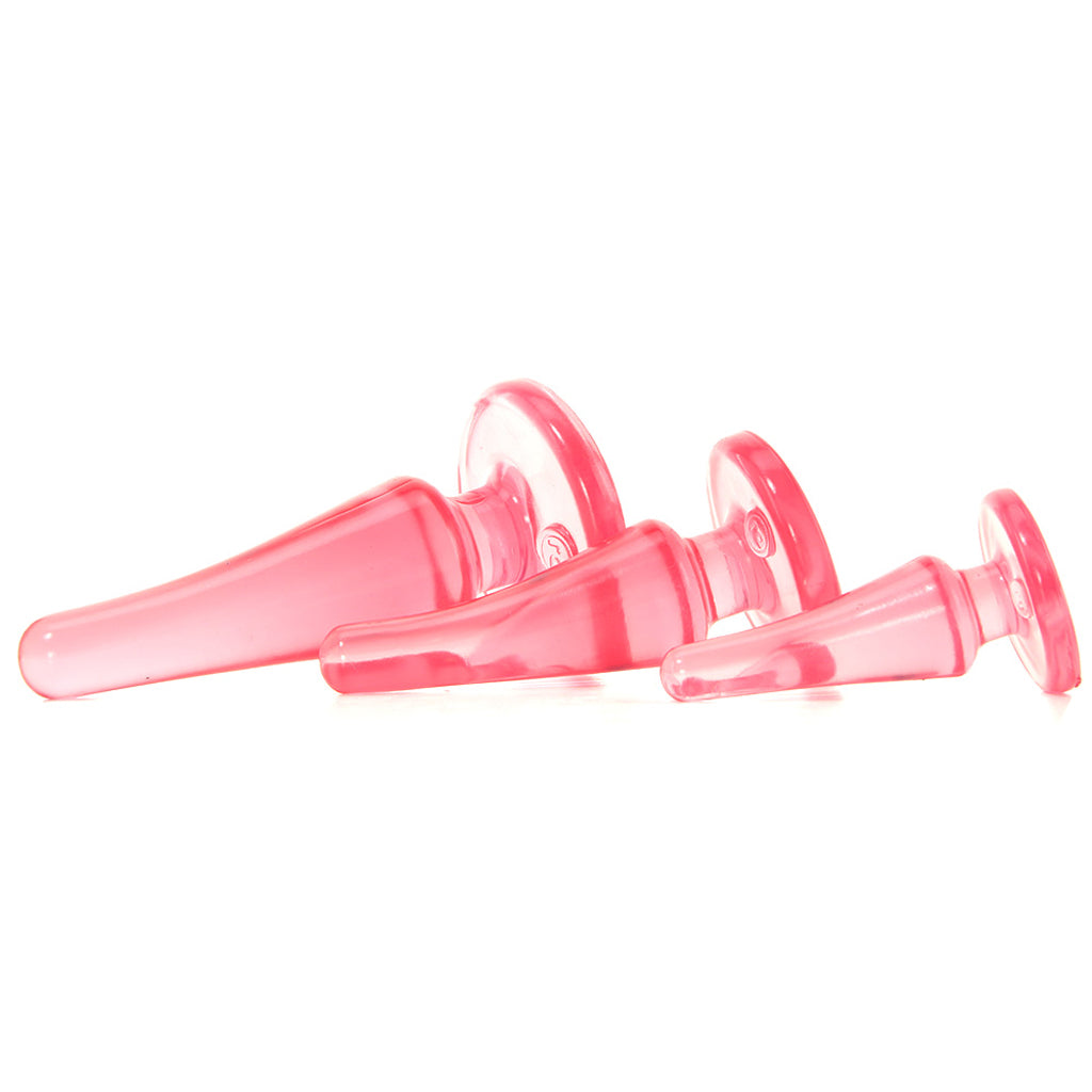 Crystal Jellies Anal Initiation Kit in Pink - Tophatter's Adult Products Anal Sex Toys > Anal Starter Toys - Tophatter Daily Deals