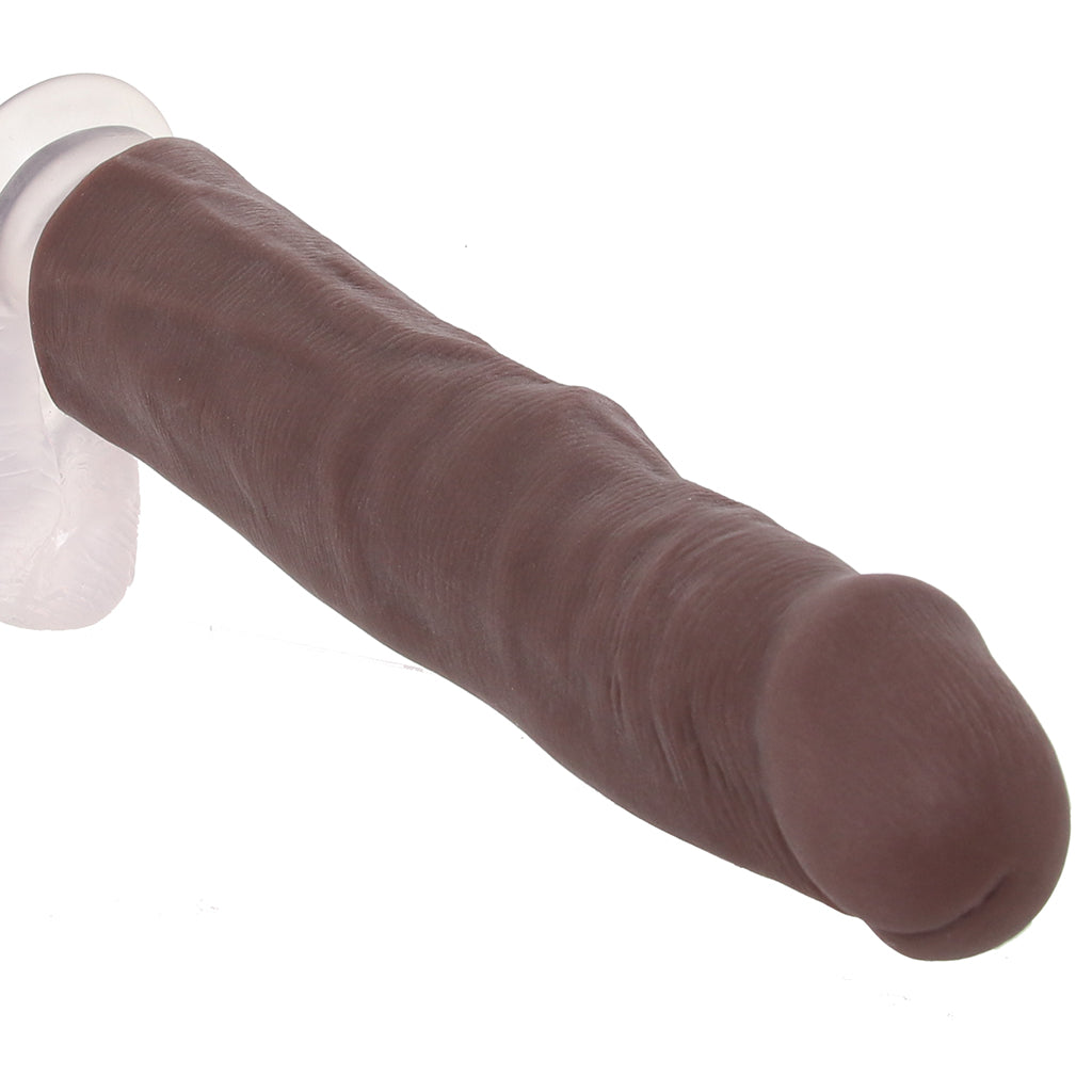 Jock Vibrating Realistic Penis Extender in Dark - Tophatter's Vibrator Deals Online Male Enhancement > Extenders and Sleeves - Tophatter Daily Deals
