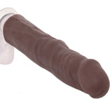 Jock Vibrating Realistic Penis Extender in Dark - Tophatter's Vibrator Deals Online Male Enhancement > Extenders and Sleeves - Tophatter Daily Deals