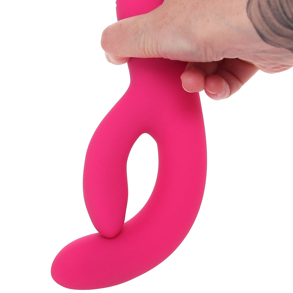 PinkCherry G-Spot Slim Rabbit Vibe in Pink - Tophatter's Adult Sex Toys Online Vibrators > Rabbit Vibrators - Tophatter Daily Deals