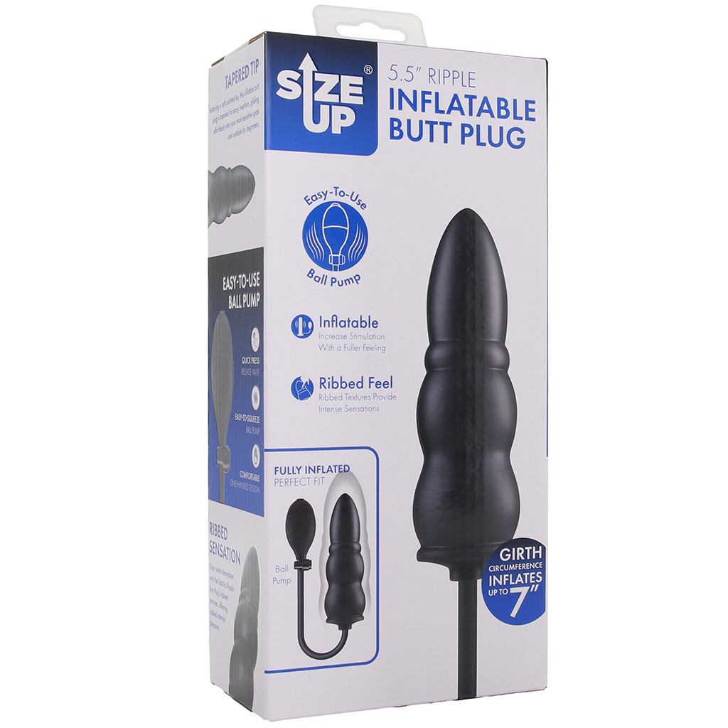 Size Up 5.5 Inch Ripple Inflatable Butt Plug Anal Sex Toys > Butt Plugs - Tophatter Daily Deals