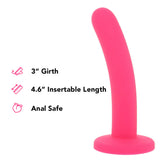 PinkCherry Premium 6 Inch Pink Silicone Slim Anal Dildo Dildo Sex Toys > Anal Dildos - Tophatter Daily Deals