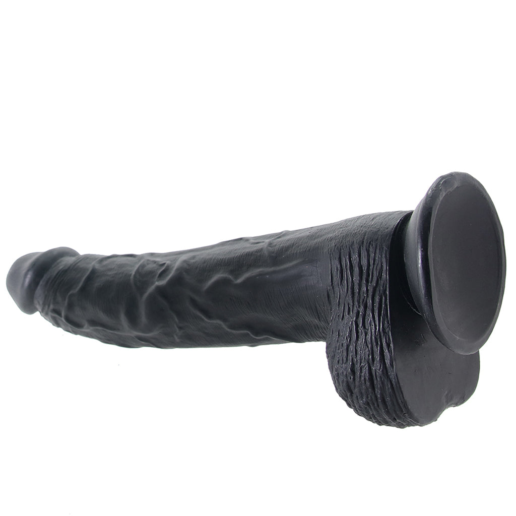 Master Cock Hung Harry 11.75 Inch Ballsy Dildo in Black Dildo Sex Toys > Realistic Dildos - Tophatter Daily Deals