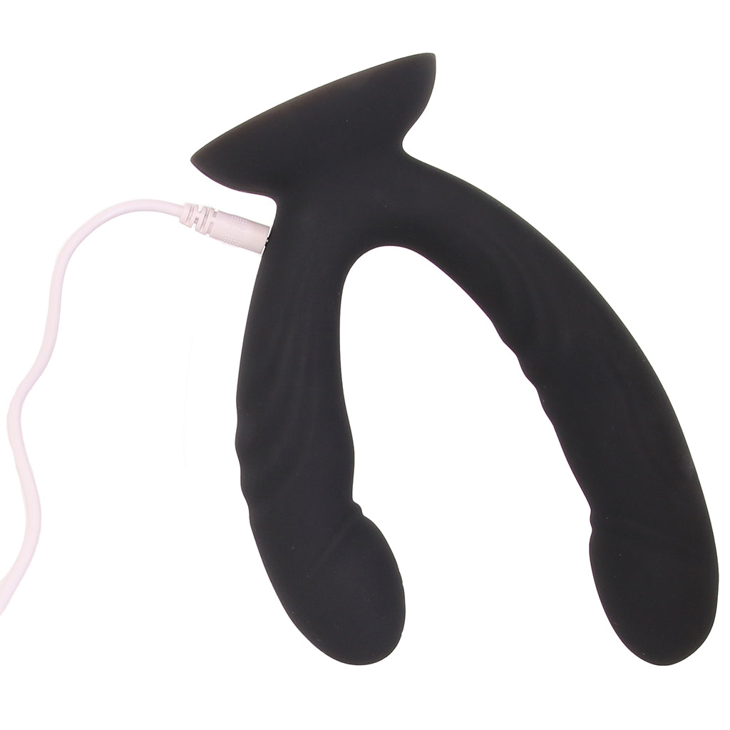 Inya Duet Vibrating Double Dildo in Black Vibrators > Double Penetration - Tophatter Daily Deals