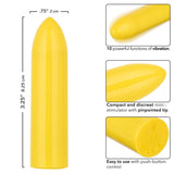 Turbo Buzz Classic Bullet Vibe in Yellow Vibrators > Bullet and Egg Vibrators - Tophatter Daily Deals