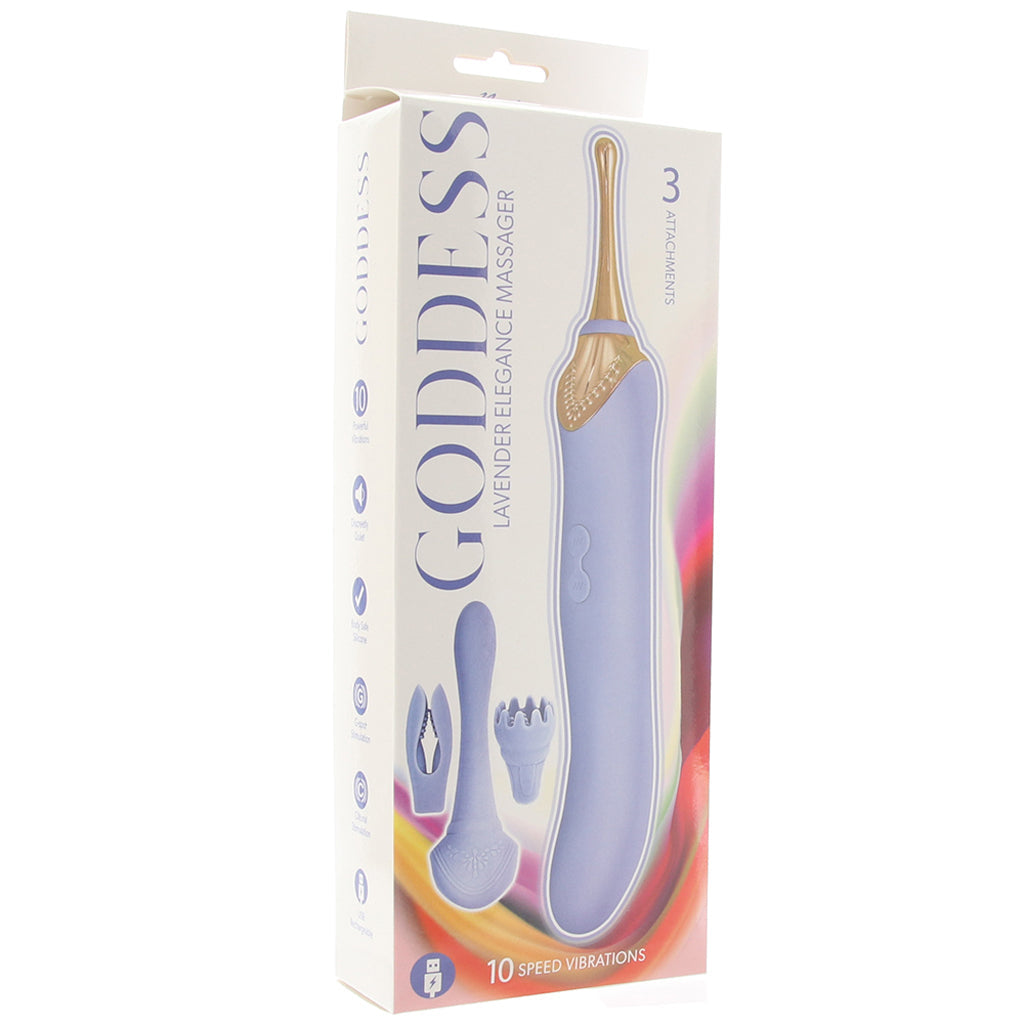 Goddess Lavender Elegance Massager Vibrators > Clitoral Stimulators - Tophatter Daily Deals