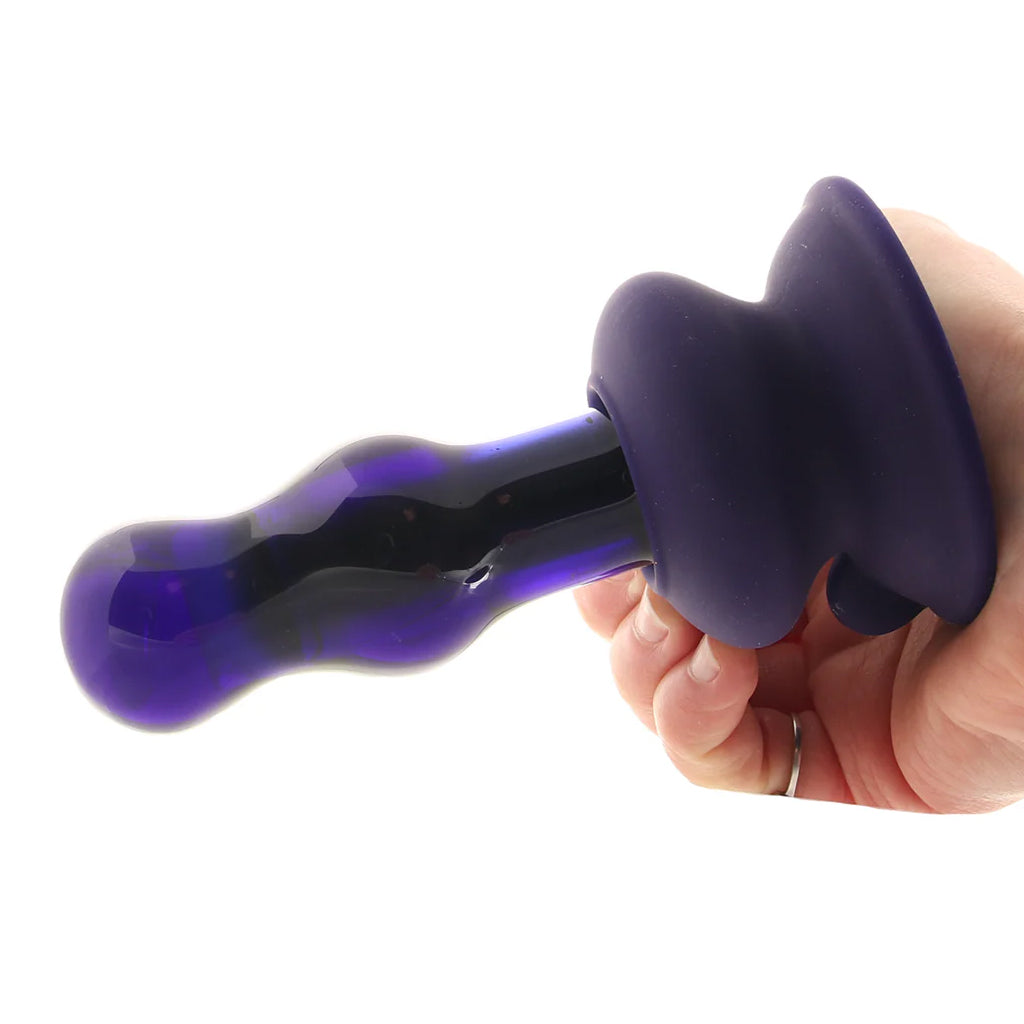 Icicles No.83 Vibrating Glass Plug in Purple Anal Sex Toys > Anal Vibrators - Tophatter Daily Deals