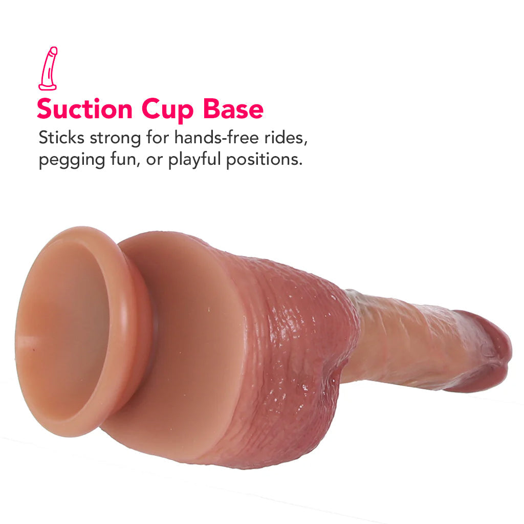 Renaissance DaVinci 8 Inch Sliding Foreskin Dildo in Tan Dildo Sex Toys > Realistic Dildos - Tophatter Daily Deals