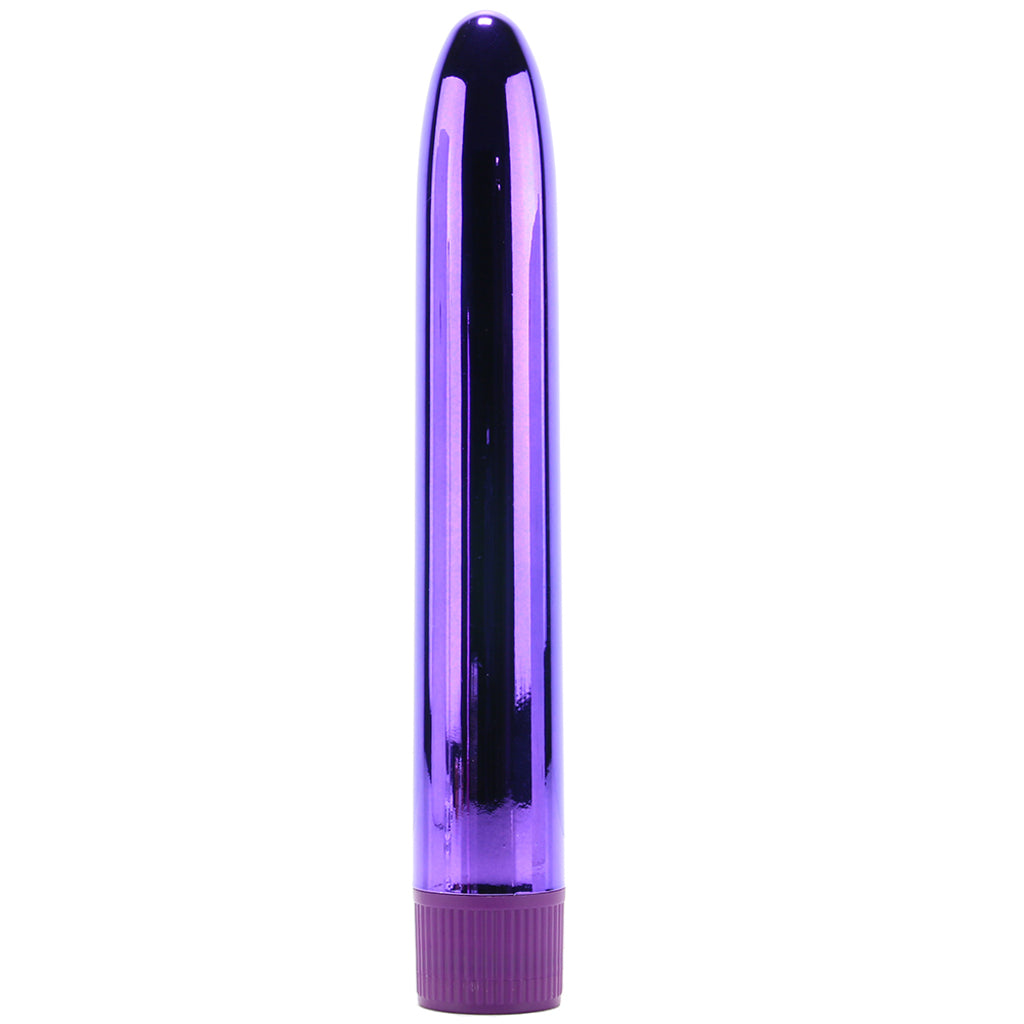 Classix 7 Inch Slimline Rocket Vibe in Metallic Purple - Tophatter's Vibrator Deals Online Vibrators > Traditional Vibrators - Tophatter Daily Deals
