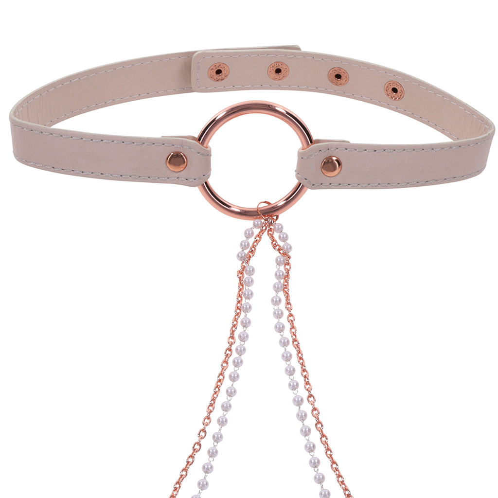 S&M Peaches 'n CreaMe Collar with Nipple Clamps Bondage and Fetish > Nipple Stimulators & Clamps - Tophatter Daily Deals