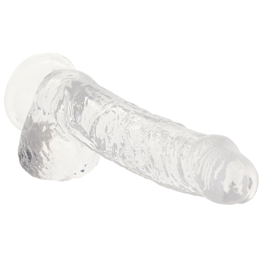 RealRock 5 Inch Realistic Ballsy Dildo in Crystal Clear Dildo Sex Toys > Realistic Dildos - Tophatter Daily Deals