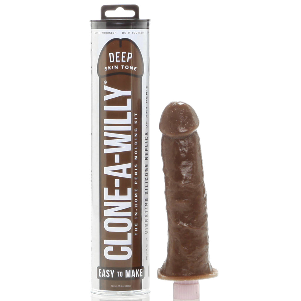 Clone-A-Willy Vibrator Kit in Deep Skin Tone - Tophatter's Vibrator Deals Online Vibrators > Realistic Vibrator Dildos - Tophatter Daily Deals
