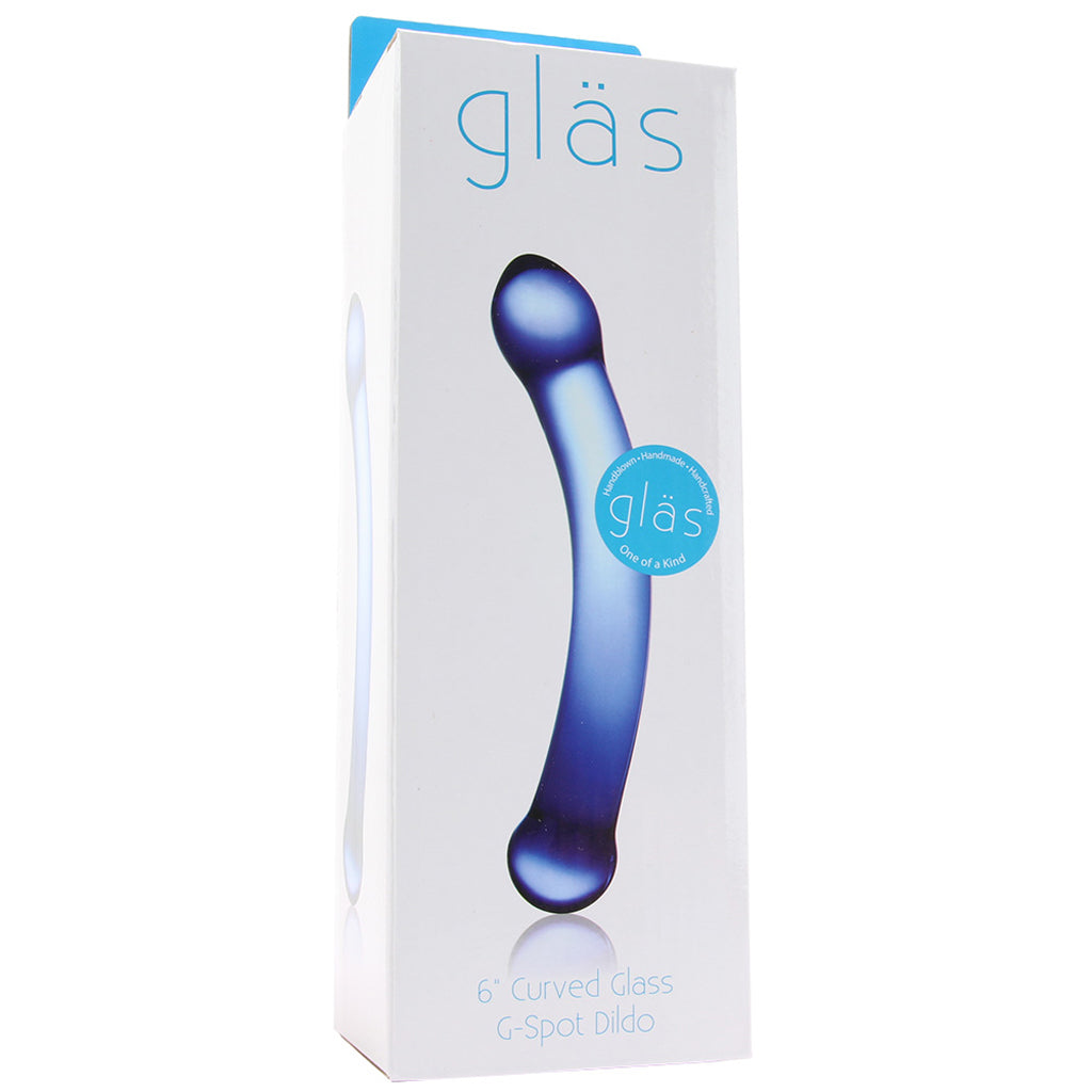 gläs 6 Inch Curved G-Spot Glass Dildo Dildo Sex Toys > Pyrex Glass Dildos - Tophatter Daily Deals