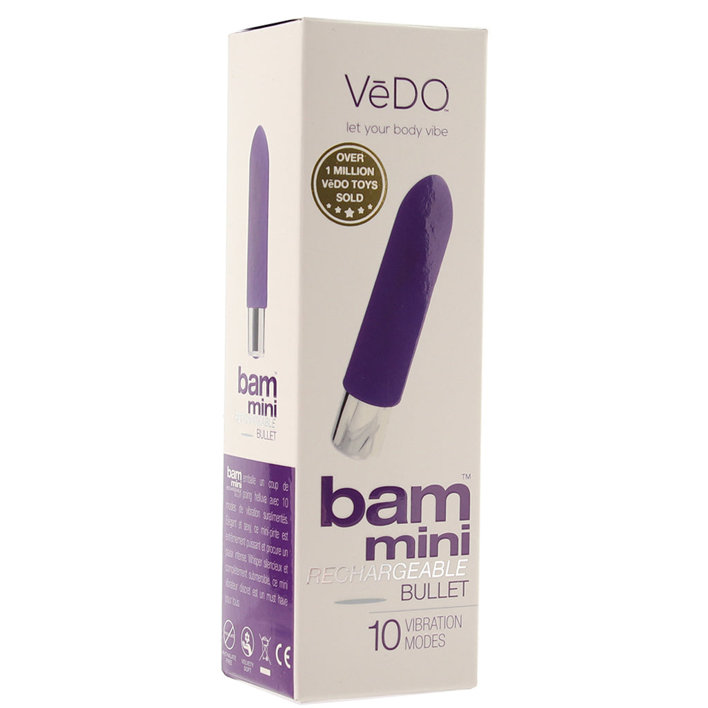 Bam Mini Rechargeable Bullet Vibe in In To You Indigo Vibrators > Bullet and Egg Vibrators - Tophatter Daily Deals