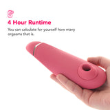 Womanizer Premium 2 Pleasure Air Stimulator in Raspberry Vibrators > Clitoral Stimulators - Tophatter Daily Deals