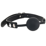 Ouch! Silicone Ball Gag in Black Bondage and Fetish > Ball Gags & Mouth Restraints - Tophatter Daily Deals