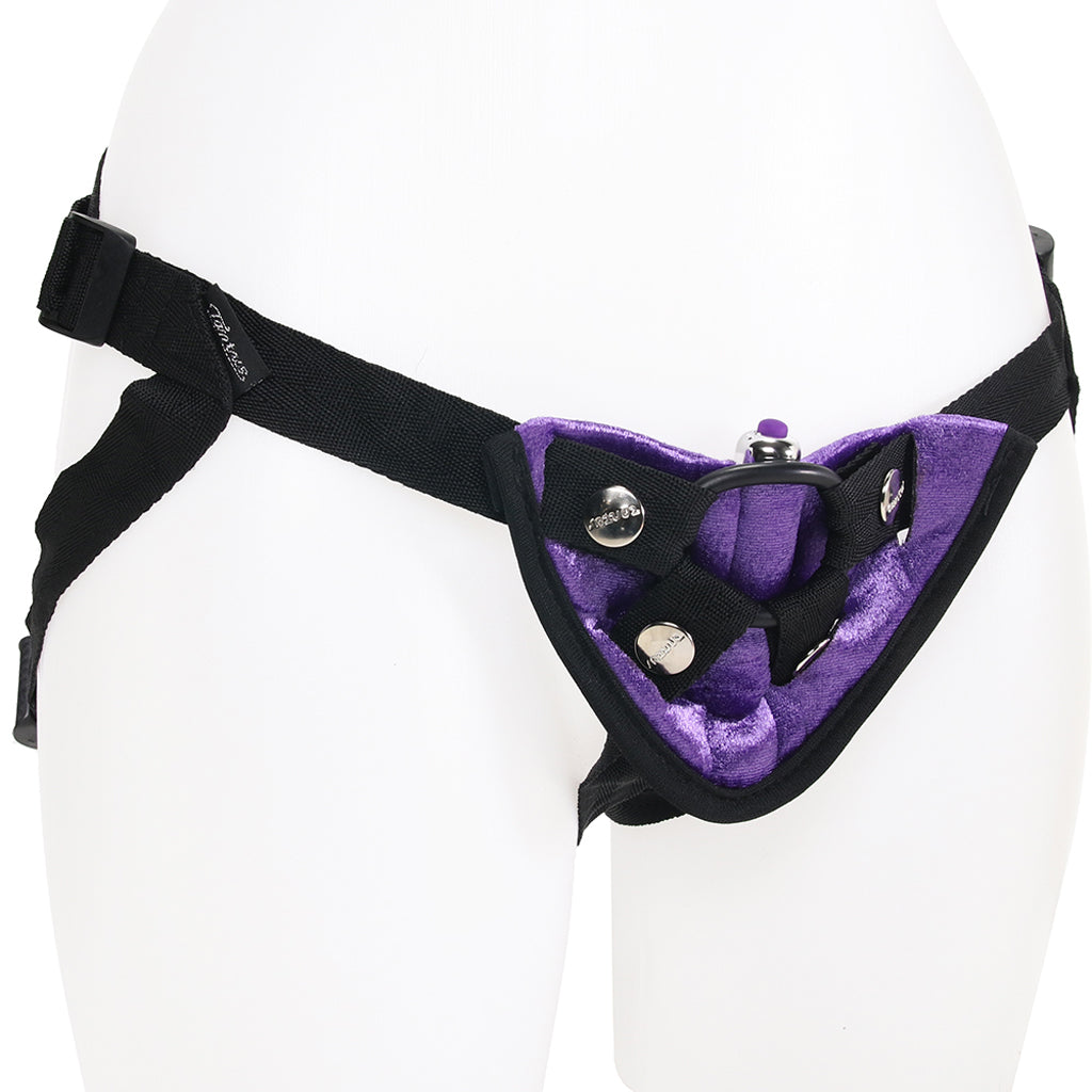 Velvet Vibrating Bullet Harness in Purple Dildo Sex Toys > Strap-On and Harnesses - Tophatter Daily Deals