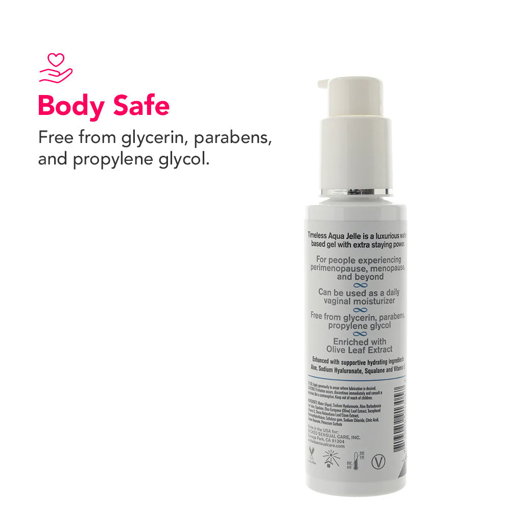 Simply Timeless for Menopause Aqua Jelle Lube 4oz/120ml Lubes and Lotions > Water Based Sex Lubes - Tophatter Daily Deals