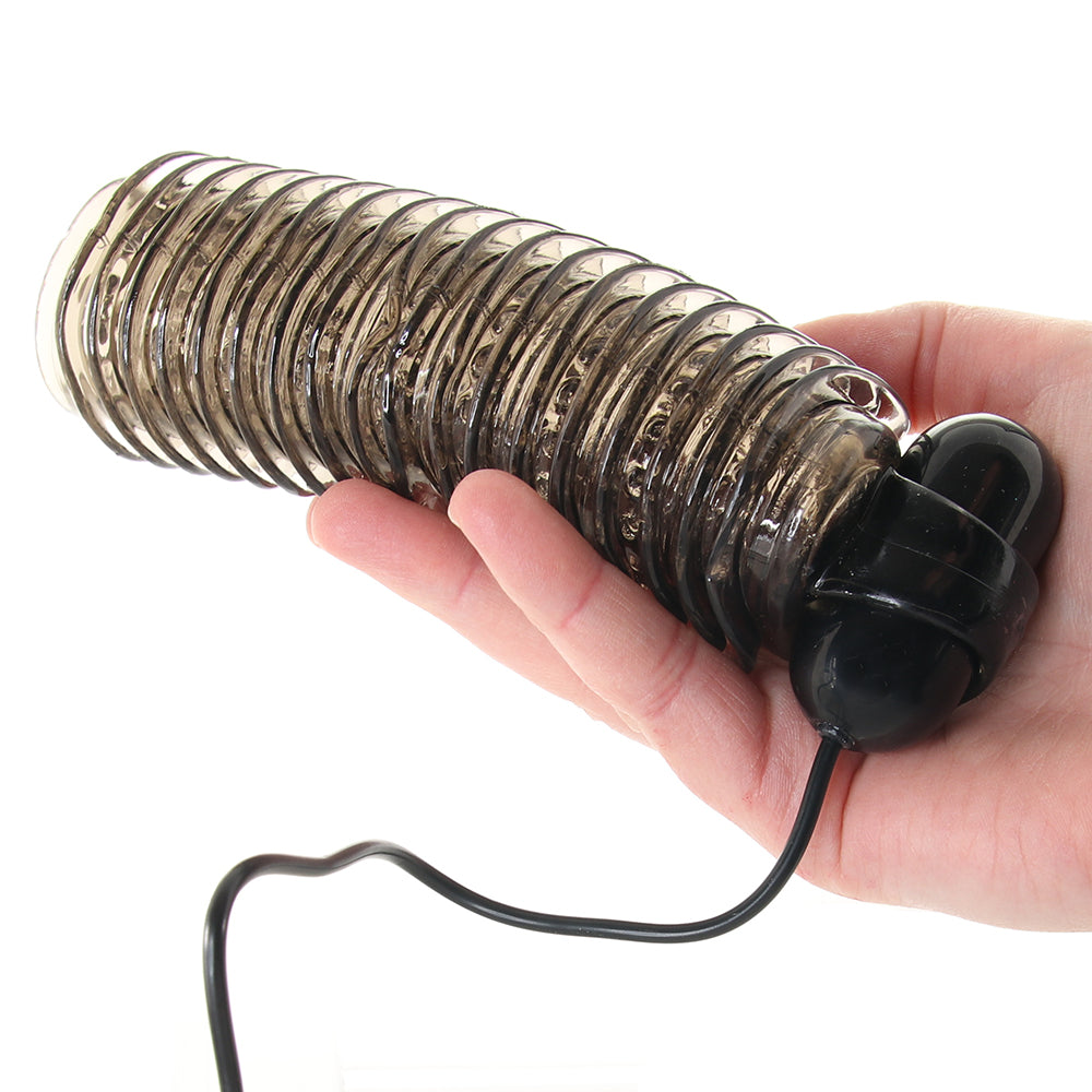 Colt 10 Function Textured Vibrating Stroker in Smoke Male Masturbators > Vibrating - Tophatter Daily Deals