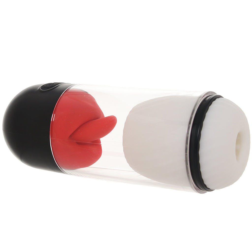 Delite Realistic Masturbator with Tongue Action Male Masturbators > Self-Contained Strokers - Tophatter Daily Deals