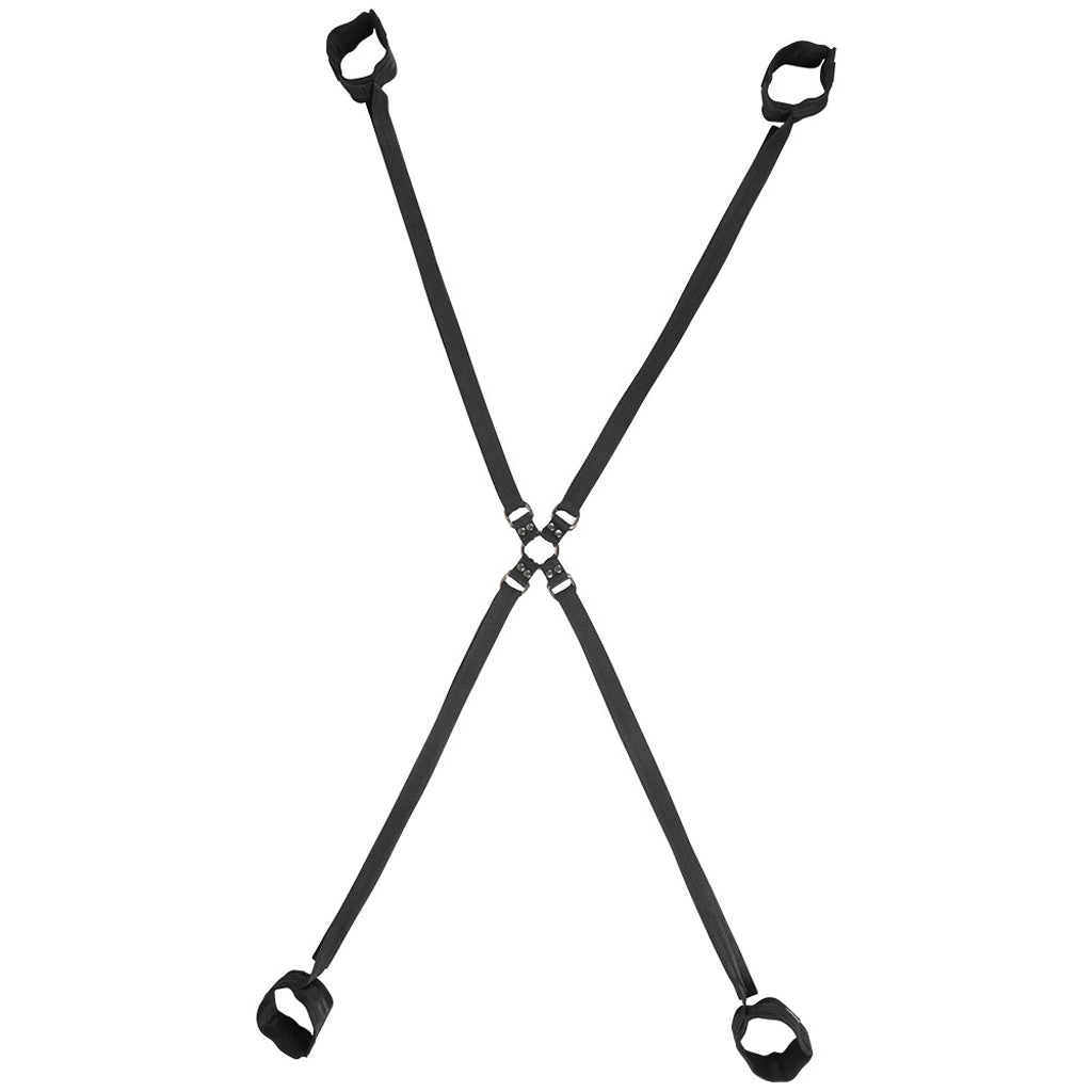Velvet Noir Adjustable Hog Tie & Cuff Set - Tophatter's Adult Sex Toys Online Bondage and Fetish > Restraints - Tophatter Daily Deals