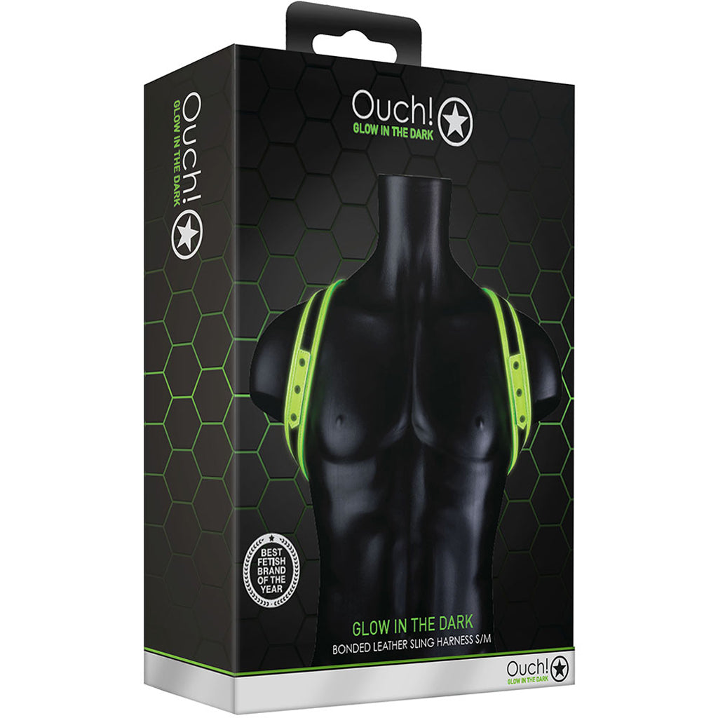 Ouch! Glow in the Dark Sling Harness /M Bondage and Fetish > Men's Bondage Wear - Tophatter Daily Deals