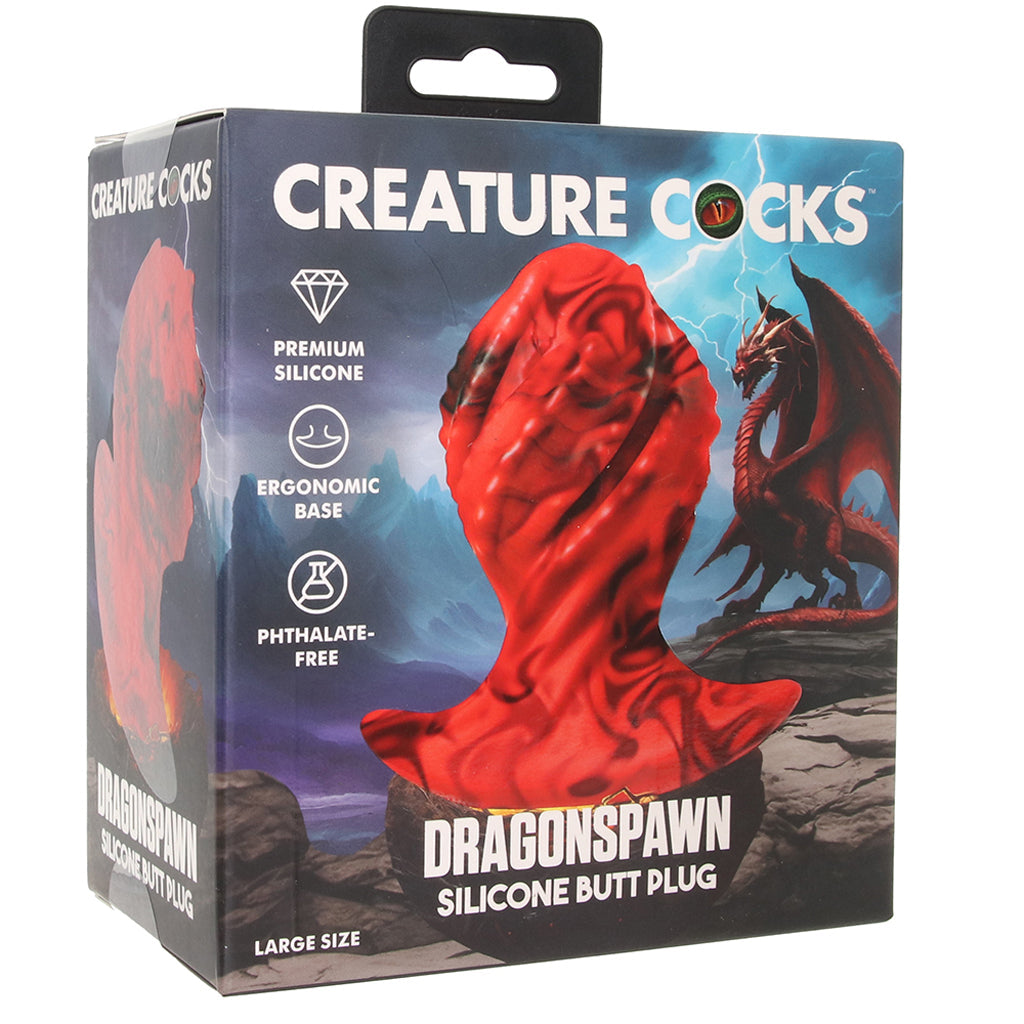 Creature Cocks Dragon Spawn Silicone Plug in Medium - Tophatter's Adult Sex Toys Online Anal Sex Toys > Butt Plugs - Tophatter Daily Deals