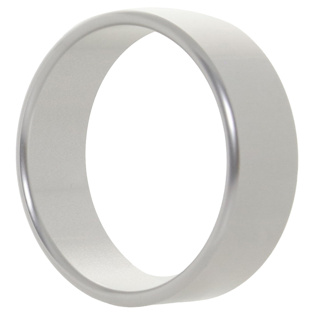 Rock Solid The Brushed Alloy Cock Ring in X-Large Cock Rings - Tophatter Daily Deals