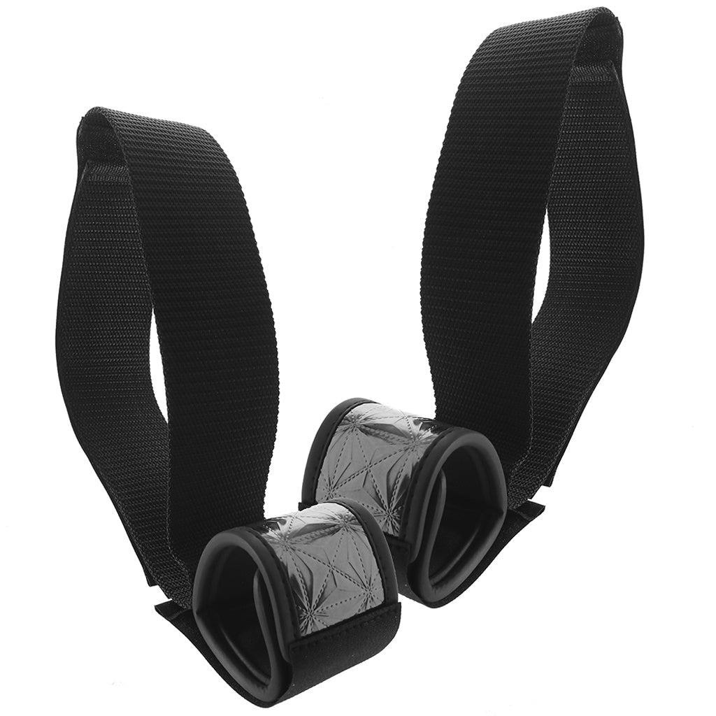 WhipSmart Diamond Wrist To Thigh Cuffs in Black Bondage and Fetish > Wrist and Ankle Cuffs - Tophatter Daily Deals