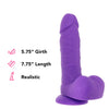 PinkCherry 7 Inch Purple Silicone Ballsy Dildo Dildo Sex Toys > Realistic Dildos - Tophatter Daily Deals