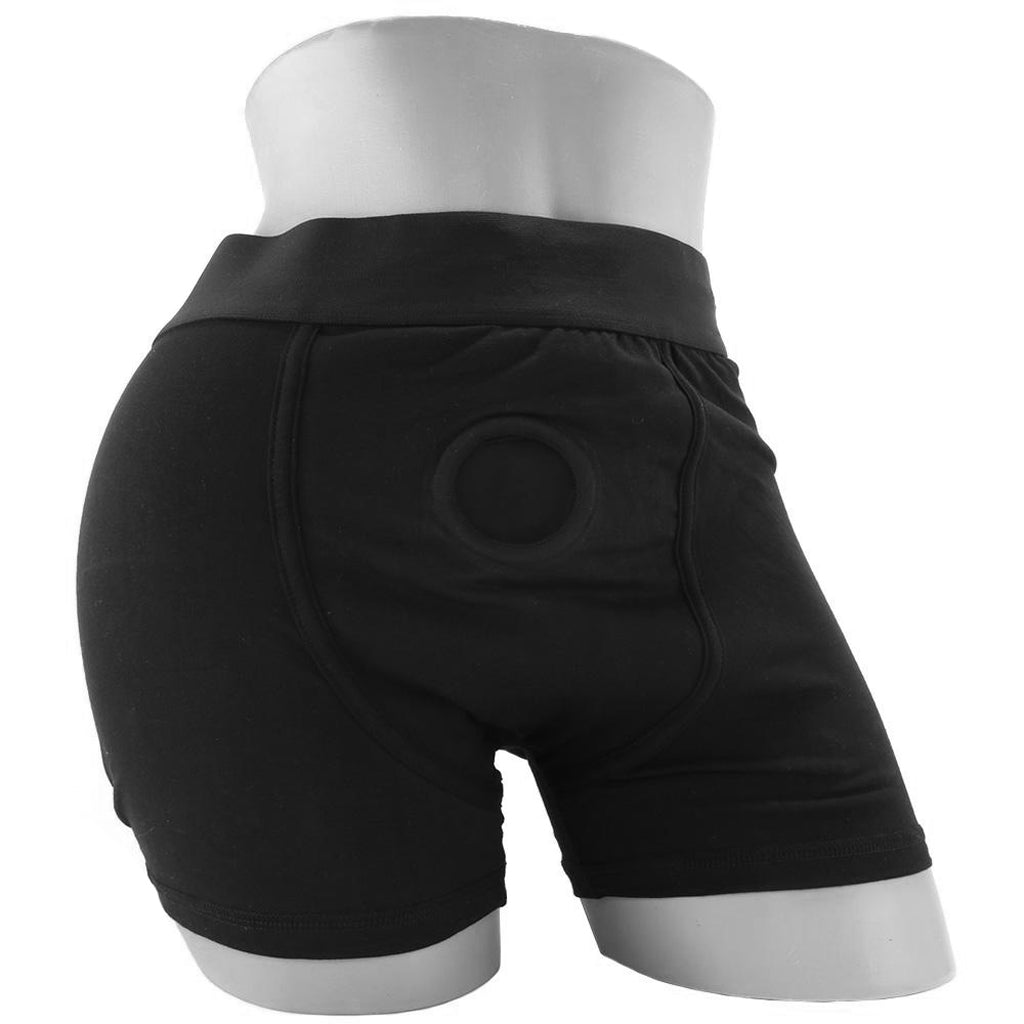 Packer Gear Black Boxer Brief Harness in 2X/3X - Tophatter's Adult Products Dildo Sex Toys > Strap-On and Harnesses - Tophatter Daily Deals