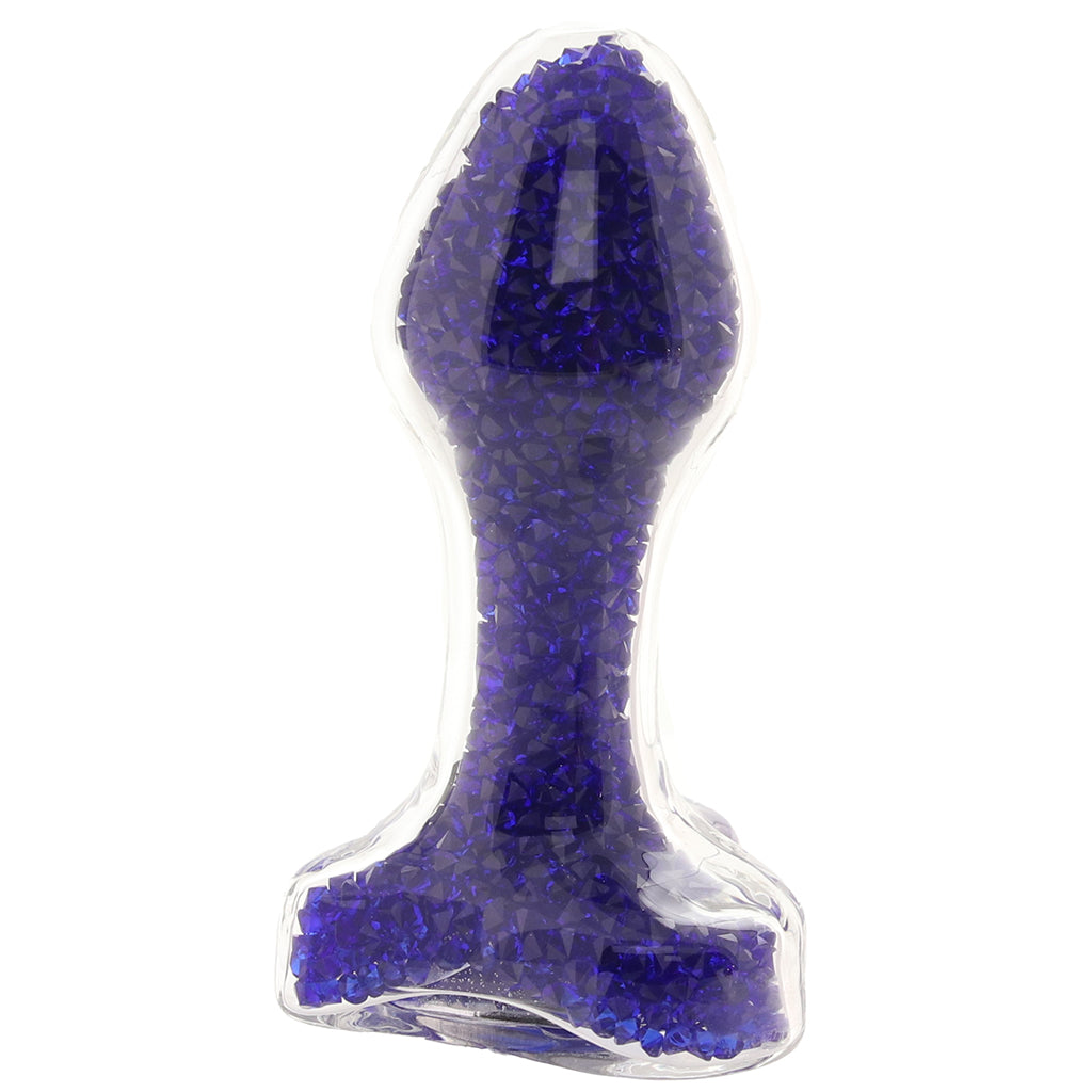 Oh My Gem Lustre Glass Butt Plug in Blue Anal Sex Toys > Butt Plugs - Tophatter Daily Deals